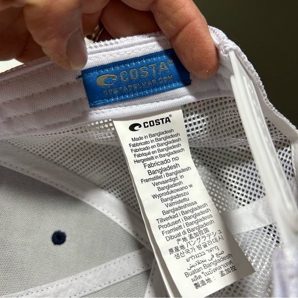 Costa Core Performance Trucker Blue White Hat Men’s - Picture 3 of 5